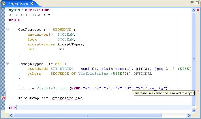 semantic error unresolved type